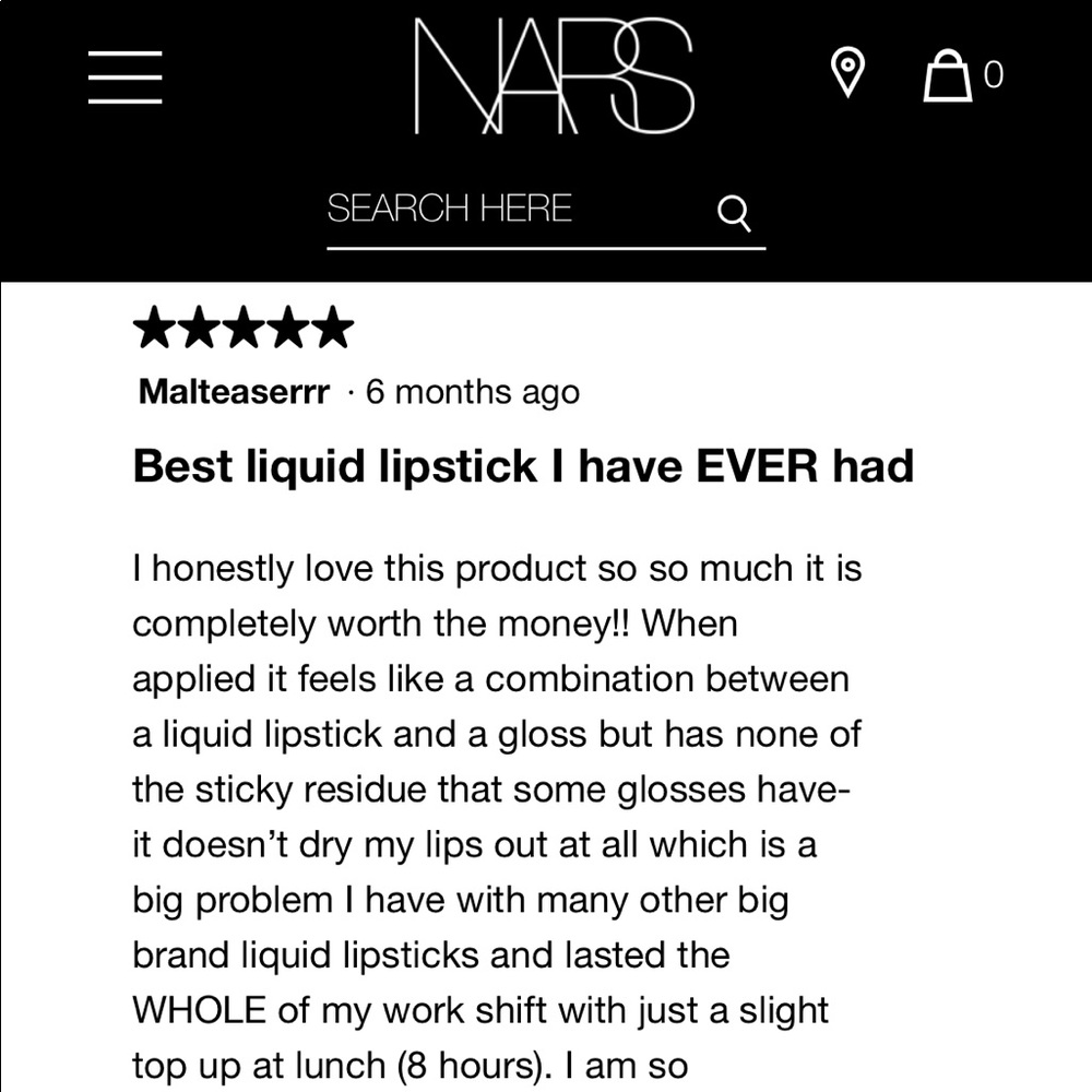 NARS (2)  FREE WITH PURCHASE Velvet Lip Glide RED Lipstick  ‘LE PALACE’ - Picture 5 of 8